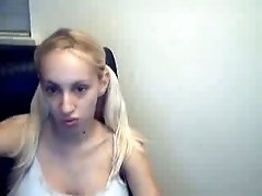 Pregnant blonde shows her belly and big tits to me in webcam chat