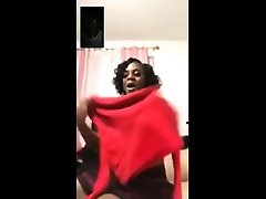 Ebony chick with perky nipples sucks big black cock