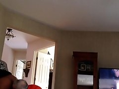 Black wife lets white neighbor cum inside her pussy