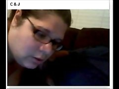 Chubby brunette bitch gets fucked by her hubby on Chatroulette