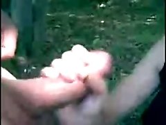 Awesome sex outdoors with my skanky fuck friend on cam