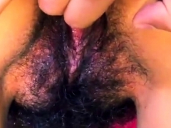 Indian Girl Big Tits Hairy Pussy Masturbates BVR