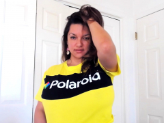 MILF Monica Mendez kinky in flashing her big juicy titties