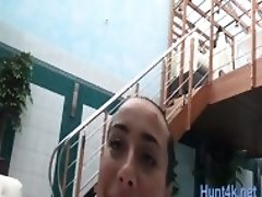 Lewd woman cums on camera