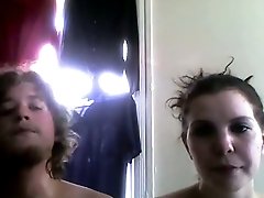 Drunk wife gives me bizarre deepthroat blowjob on webcam