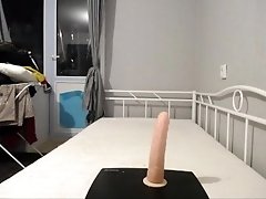 Sexy_Borsch fucks herself in the ass and jumps on a huge dildo