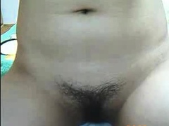 Young asian on webcam