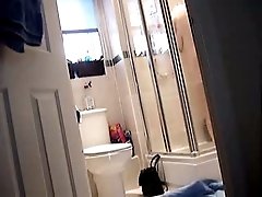 My perverted friend filmed his own mother in the shower