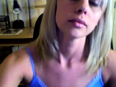 Sexy Blonde Girl Livestream Tease