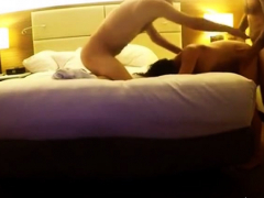 Amateur girl gets double-teamed in hotel