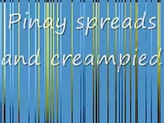 Pinay spreads and creampied