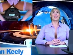 Camsoda   Ryan Keely   Big titty newscaster toying