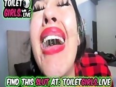 UNLIMITED VOMIT OVER HER FACE AND PISS DRINK