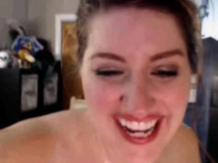 Oiled Up Big Titty Webcam Girl Curvy