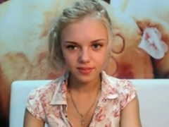 stunning blonde webcam tease