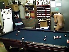 Having a sexy time with my chubby mature wife after playing snooker