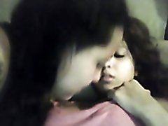 Two awesome lesbians making out and sucking each other's toes