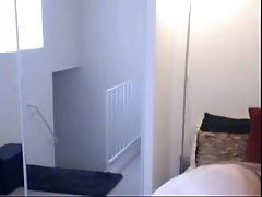 Slutty brunette girl on webcam shows off her pussy