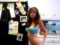 Girl undressing on webcam