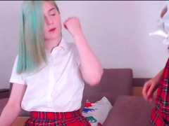 Lesbian Girl Masturbate On Webcam