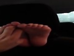 Soles Up in the Car  Dusk - Hook me up at DATE4JOY.COM