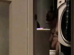 Hidden cam caught my mom nude shaving pussy