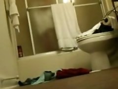 I planted hidden camera in my bathroom so I can watch my GF shower
