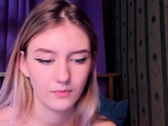 Amateur teen girlfriend sucks two cocks in the webcam
