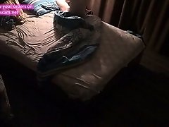 Hidden cam on her bedroom. Nude and hardcore