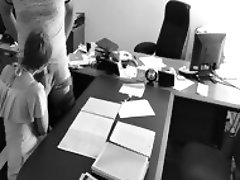 Boss fucks my wife at the office on hidden cam. This secretary is real slut