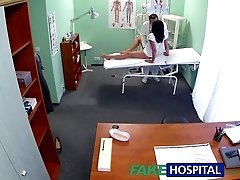 FakeHospital Hot black haired mom cheats on hubby with doctor