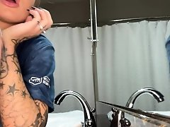 Kinky moist taco brunette anal toy play during masturbating