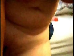 Zealous BBW webcam mommy toys her cunt with dildo and squirts