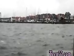 Nylon teen footjob and webcam sucking dildo squirt A insane boat trip