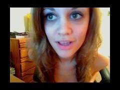 Webcam girl bares it all
