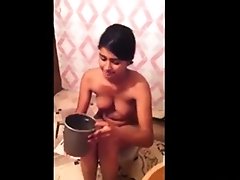 Indian girl showing her body