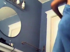 Mexican Mother filmed naked in the bathroom