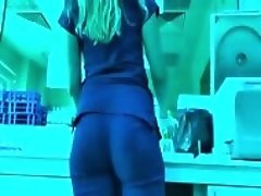 sexy nurse has delicious plump ass