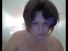 Sassy BBW webcam chick from Russia shows off her tits and asshole