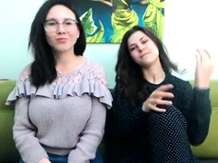 Huge boobs lesbian webcam sex show