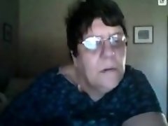 Fat Novice Grandmother while in the webcam R20