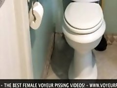 www.voyeurpissing.com - Hidden camera in womens toilet - Russian girl pissing Full HD