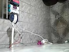 My mother-in-law washing her pussy! Recent video