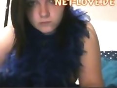 cute girl with big tits masturbates on webcam