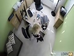 LOAN4K. Blonde-haired miss gets sissy banged hard in loan porn video