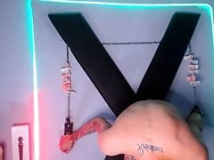 Junges Webcampaar beim harten BDSM Sex vor der Webcam