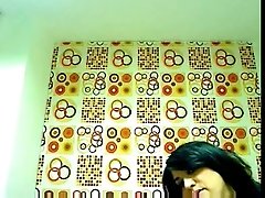 Hot brunette Romanian bitch sucks dick on webcam for me