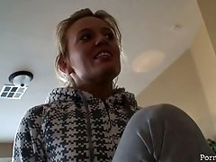 Nice blonde milf Holly Wellin in real life taped on cam