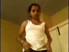 Adorable young Indian sweetheart opens her legs on cam