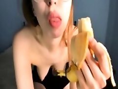 Enjoying A Banana